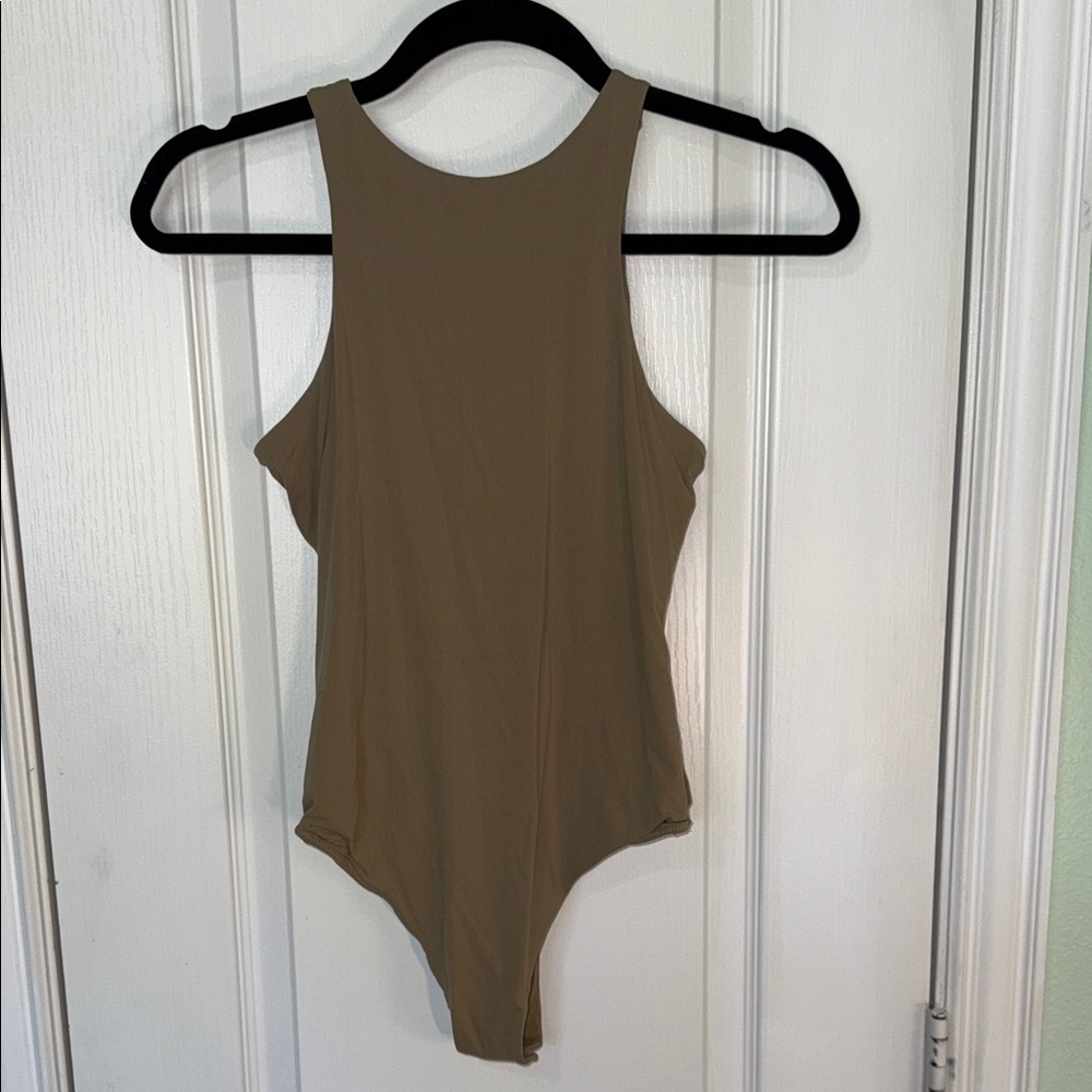 Sleeveless Tan Bodysuit